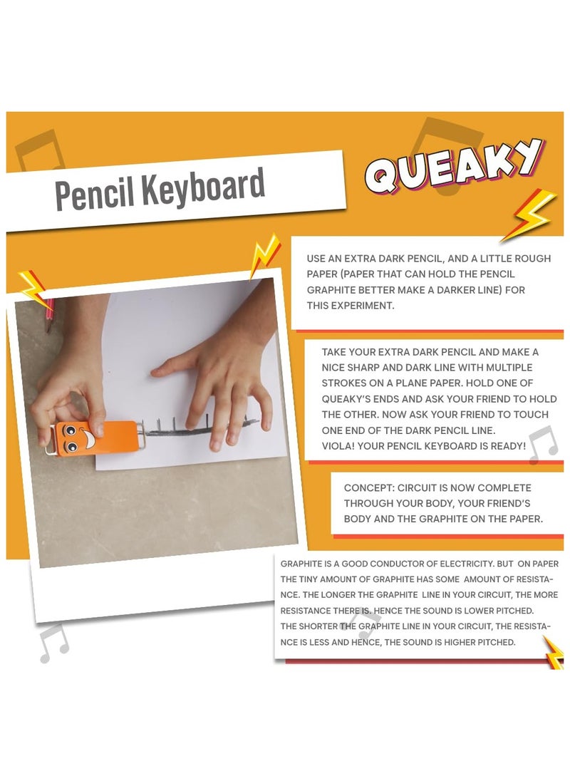 بليكس Queaky - لعبة STEM، أفضل لعبة هدية للأطفال، لعبة مبتسمة مع صوت (أزرق)  - Image 2