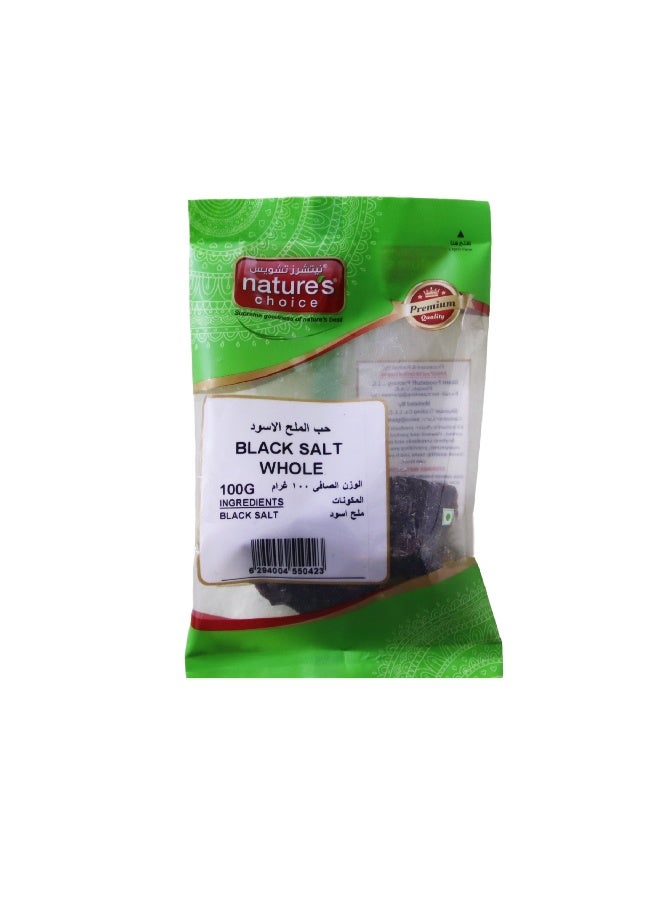 Nature's Choice Black Salt Whole, 100 Gm - Image 1