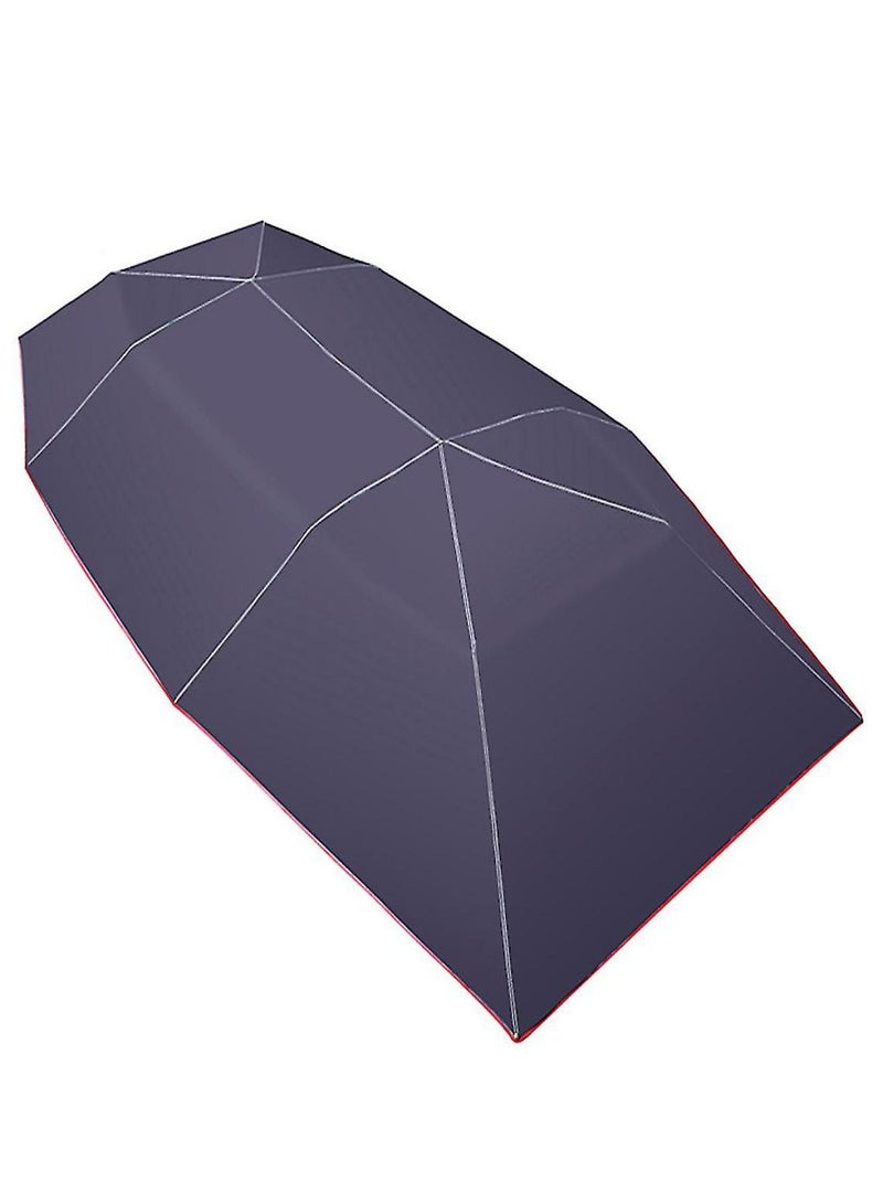 Car Sun Shade Umbrella Cover Tent Cloth Uv 4.2 X 2.1m Blue - Image 4