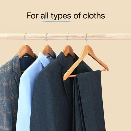 Home-it Natural wood Solid Wood Clothes Hangers, Coat Hanger Wooden Hangers by Home-it - Image 2