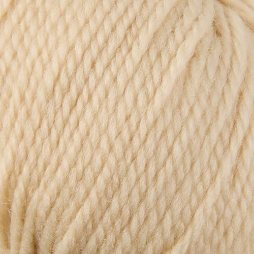 Gisimo 100% Merino Wool Yarn 3-Ply Luxurious and Soft Yarn for Hand Knitting & Crocheting (Apricot,1Ball) - Image 2