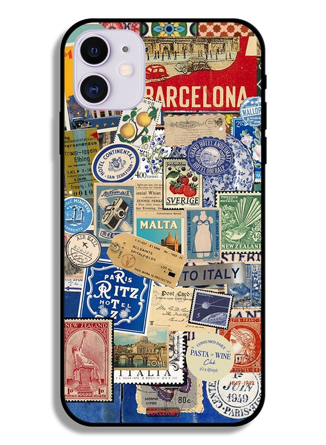 Tolwak Apple iPhone 11 Protective Case Stickers Of Different Cities - Image 2