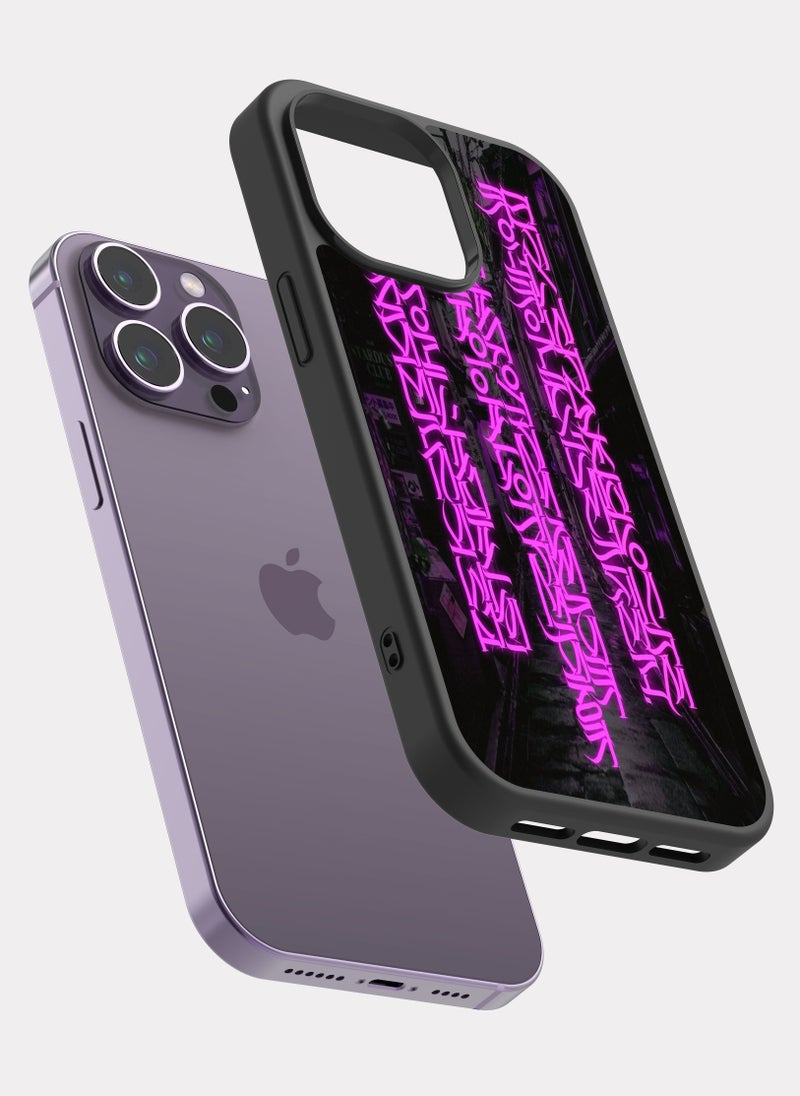 بكسلات كفر ايفون 14 برو ماكس فن الخط فوشي - Image 2