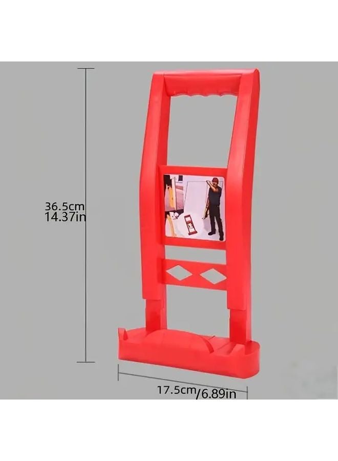 Red Heavy Duty ABS Panel Lifter With Ergonomic Handle For Plywood Glass Gypsum Boards - Image 3