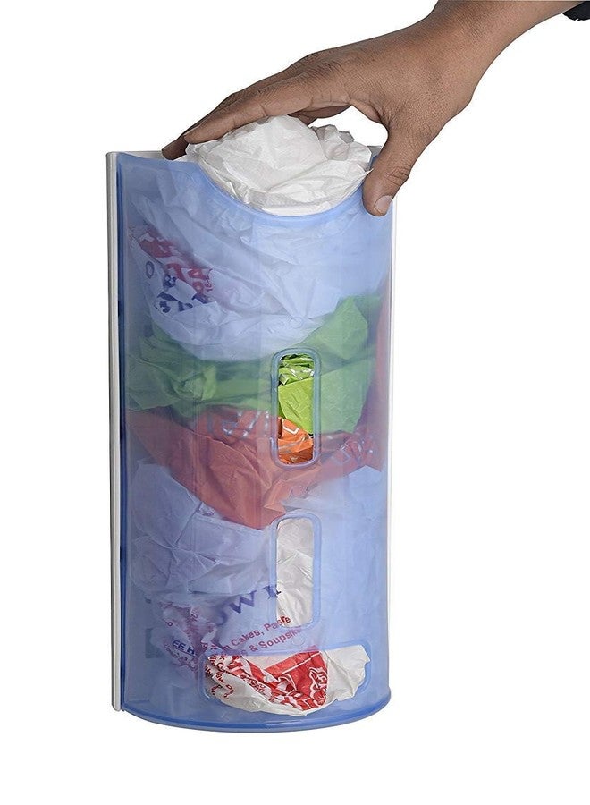 Shiyon Plastic Bag Dispenser for Kitchen, Pack of 1 (Blue) - Image 3