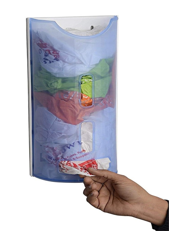 Shiyon Plastic Bag Dispenser for Kitchen, Pack of 1 (Blue) - Image 2