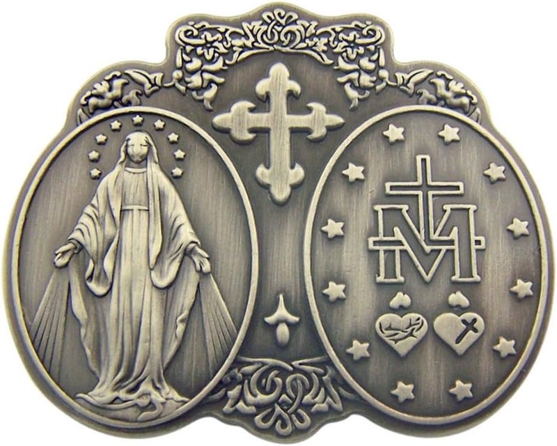 Our Lady of Grace Miraculous Medal Visor Clip