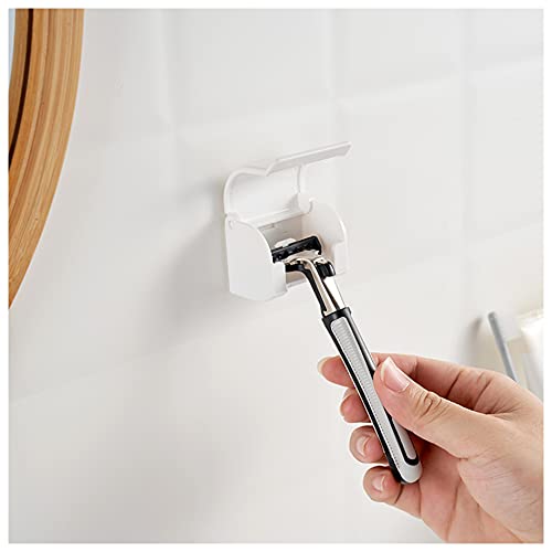 EIKS 2 Pack Razor Holders Shaver Hangers Wall Mount Self Adhesive for Bathroom Shower Tabletop - Image 3