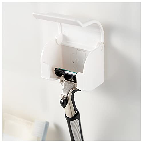 EIKS 2 Pack Razor Holders Shaver Hangers Wall Mount Self Adhesive for Bathroom Shower Tabletop - Image 4