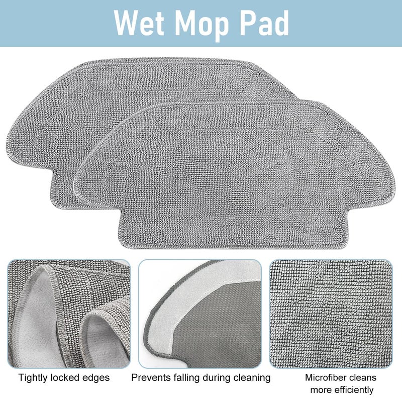 Verilux Mopping Cloth for Mi Robot Robot Vacuum Cleaner S10 Microfiber Absorbent Wet Dry Use Mop Cloth Replacements for Vacuum S10 - Image 3