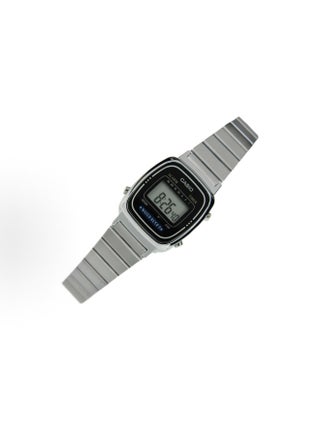 Women's Water Resistant Stainless Steel Digital Watch LA-670WA-1D - 25 mm - Silver - view 2