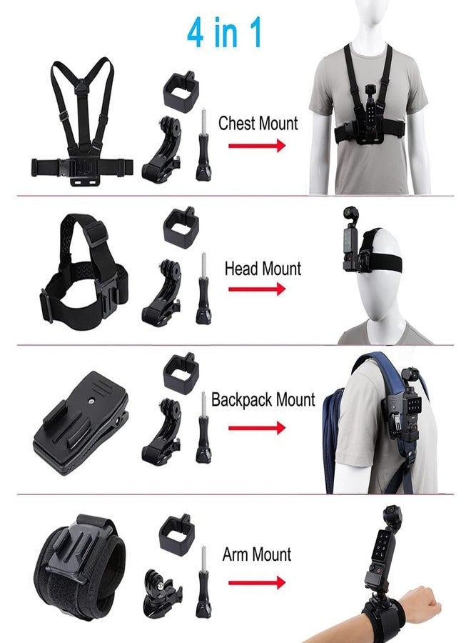 PellKing Accessories Kit for DJI Osmo Pocket 3,New Quick Release Head Strap - Image 2