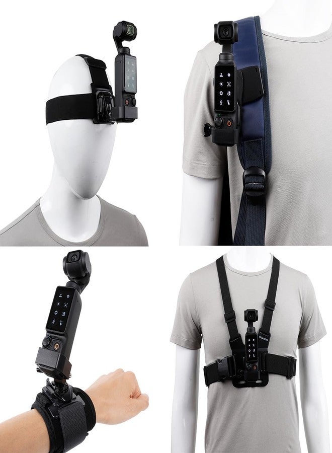 PellKing Accessories Kit for DJI Osmo Pocket 3,New Quick Release Head Strap - Image 1