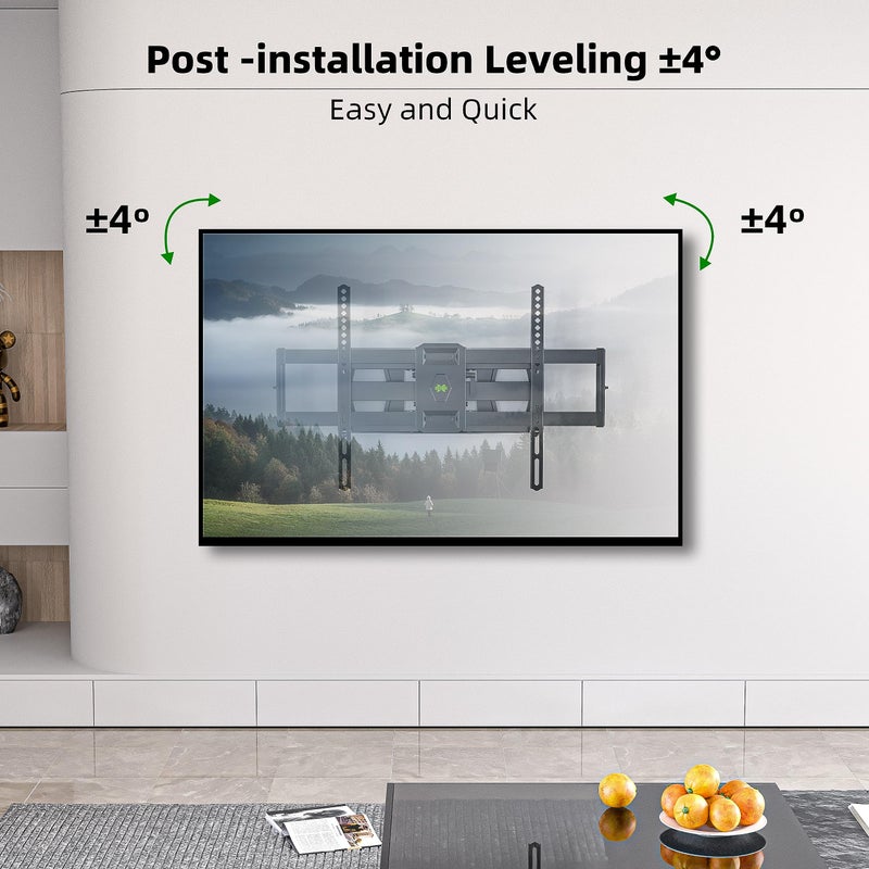 USX MOUNT Full Motion TV Wall Mount for Most 37"-84" Flat Screen TV, Swivel or Tilt TV Wall Bracket with Dual Articulating Arms, for 12"-16" Wood Studs, Max VESA 600x400mm, Load 120 lbs by USX MOUNT - Image 5