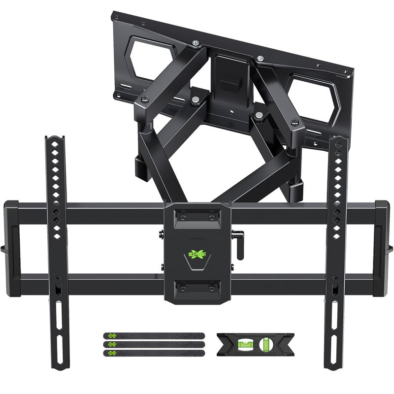 USX MOUNT Full Motion TV Wall Mount for Most 37"-84" Flat Screen TV, Swivel or Tilt TV Wall Bracket with Dual Articulating Arms, for 12"-16" Wood Studs, Max VESA 600x400mm, Load 120 lbs by USX MOUNT - Image 1