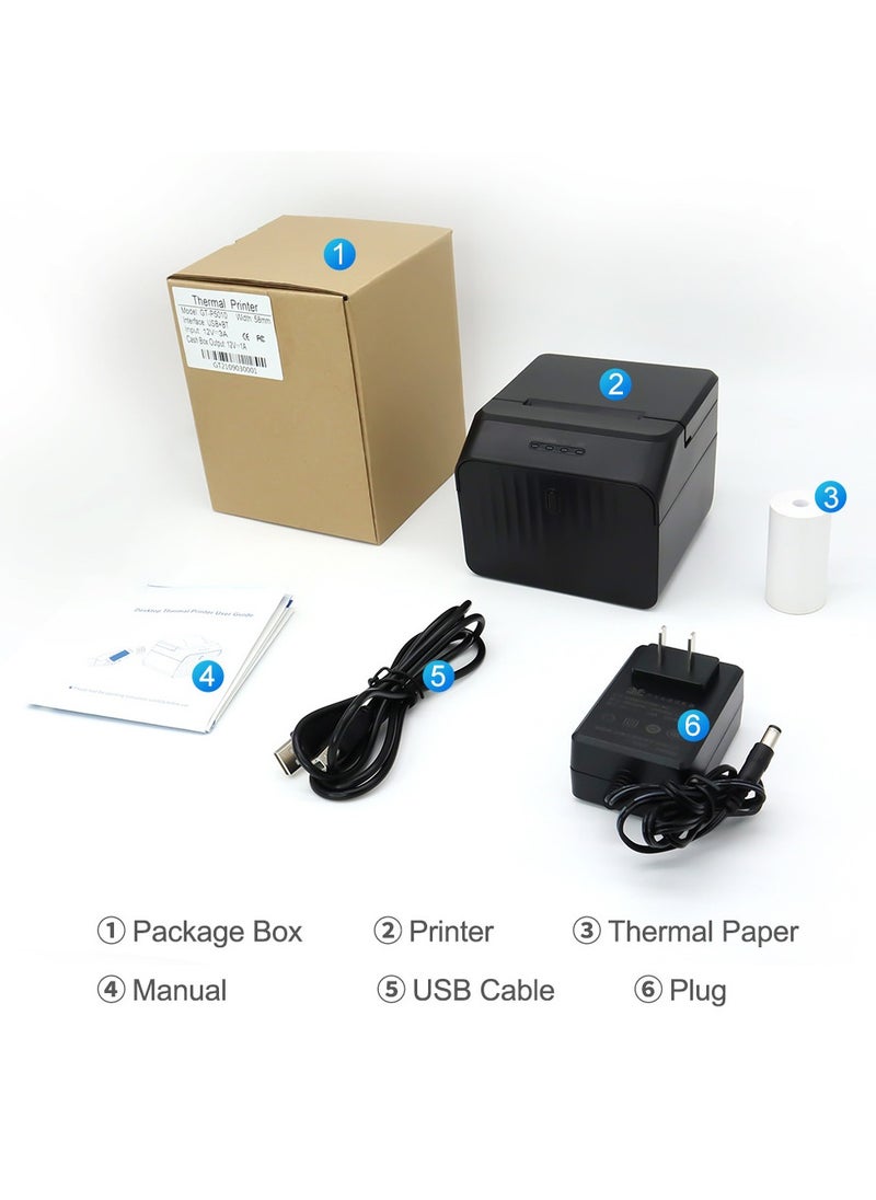 Generic Bluetooth Receipt Thermal Printer Black  - Image 4