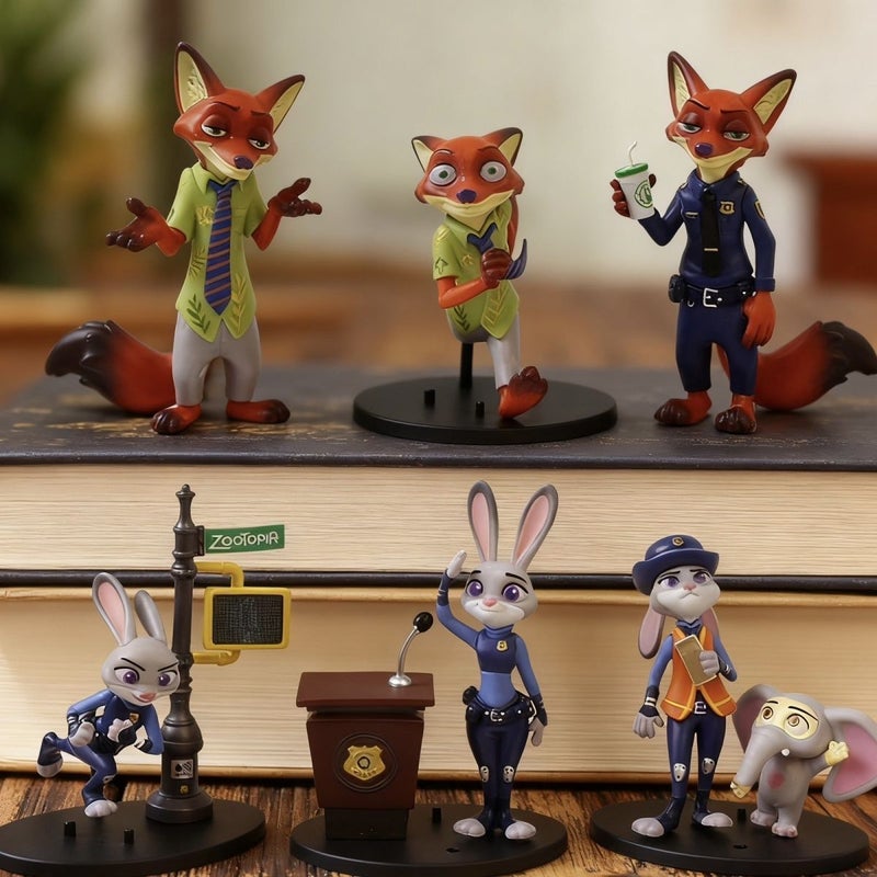 Zootopia Blind Box Figures Set - Judy Hopps & Nick Wilde Cartoon Character Toys for Kids Birthday Gift - Image 1