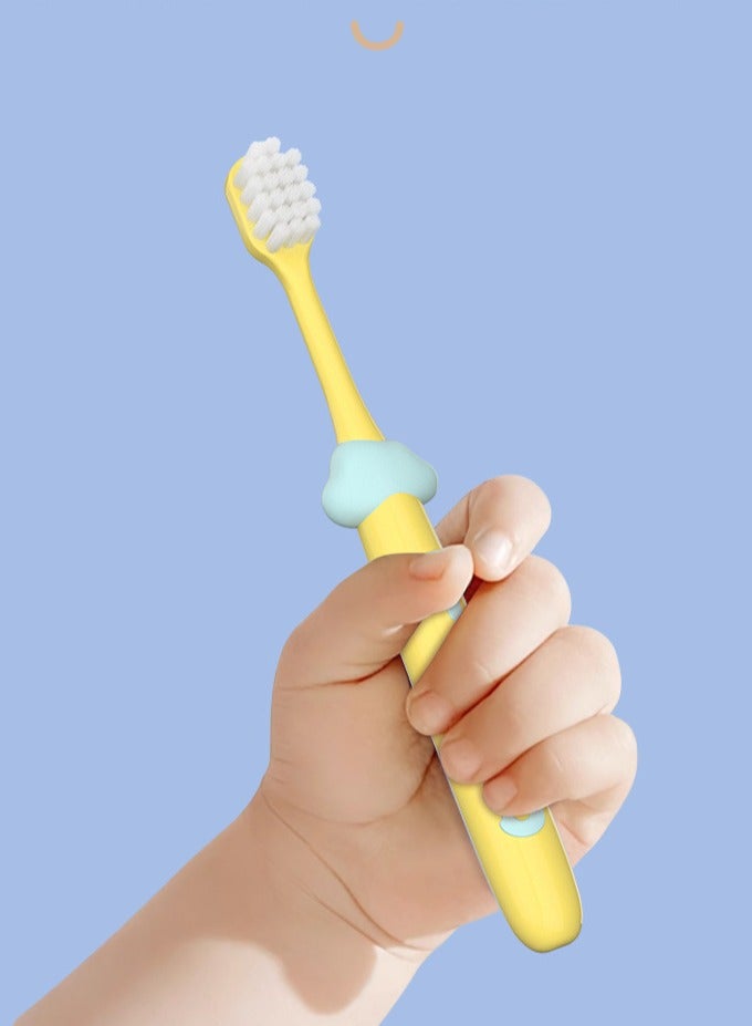 Children's Toothbrush 8-Pack, soft bristled toothbrush suitable for children aged 2-12, cute multi-color male and female toothbrushes, clean children's teeth, hair is not easy to fall off, digital handle, helps babies read  - Image 3