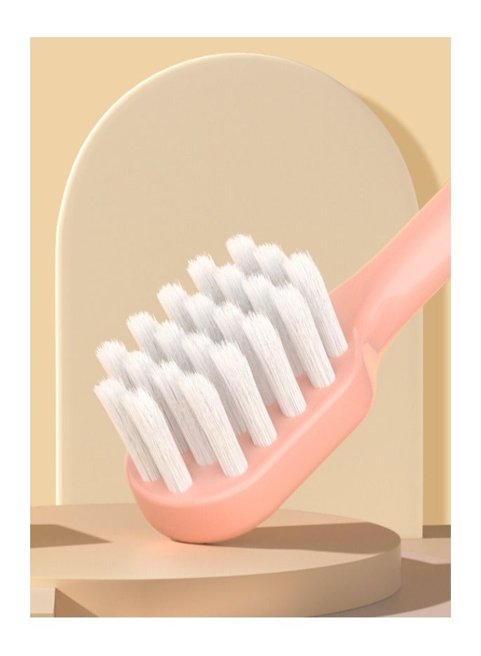 Children's Toothbrush 8-Pack, soft bristled toothbrush suitable for children aged 2-12, cute multi-color male and female toothbrushes, clean children's teeth, hair is not easy to fall off, digital handle, helps babies read  - Image 5