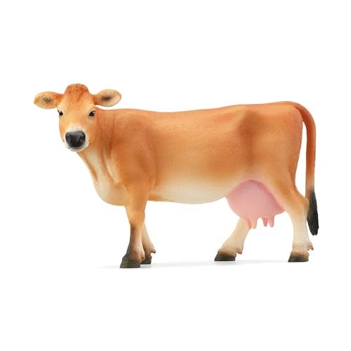 Schleich Farm World - Farm Animal Jersey Cow Toy Figurine - Kids Ages 3+ - Image 1