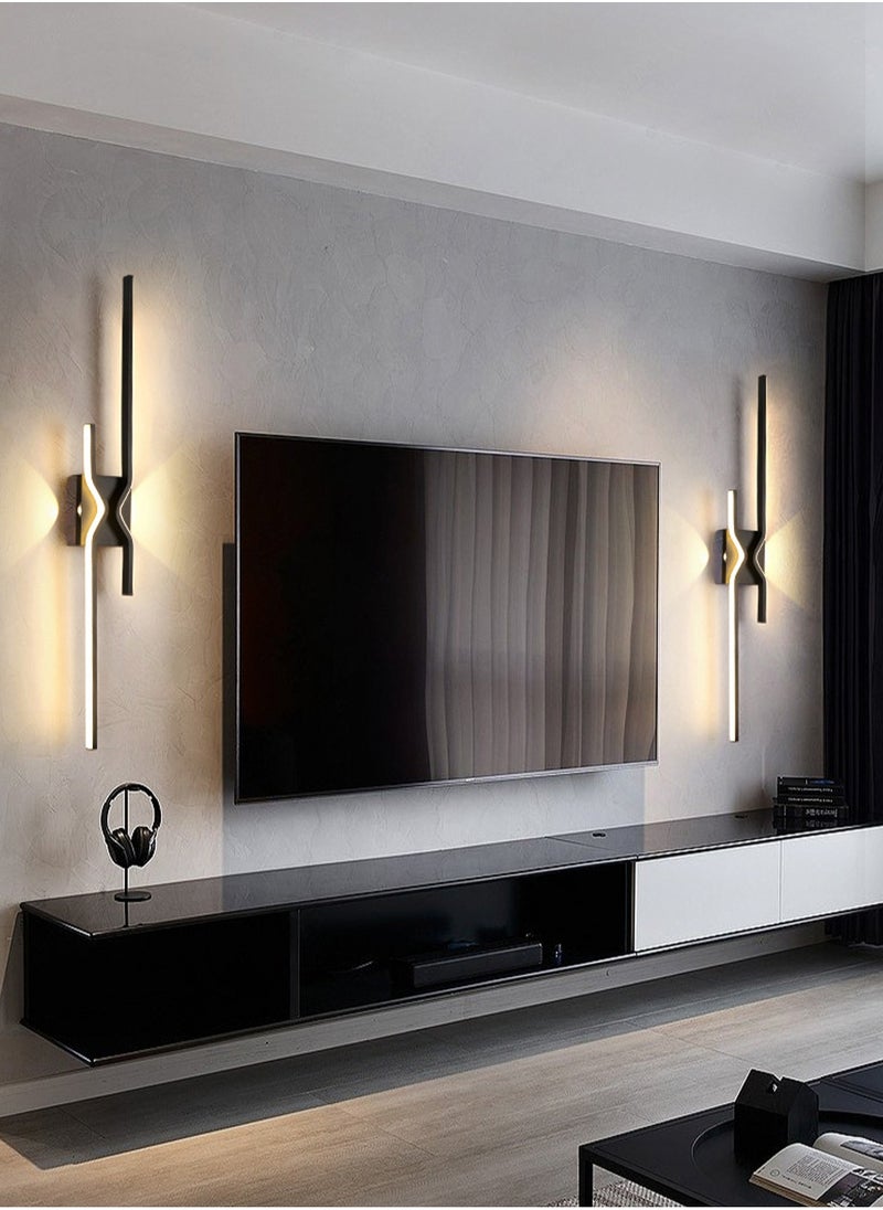 LOOPITYS （Warm light-60CM）Modern wall lights Home appliances Nordic style long lumen home decoration Bedroom dining room TV wall lighting fixtures，wall lamp  - Image 3