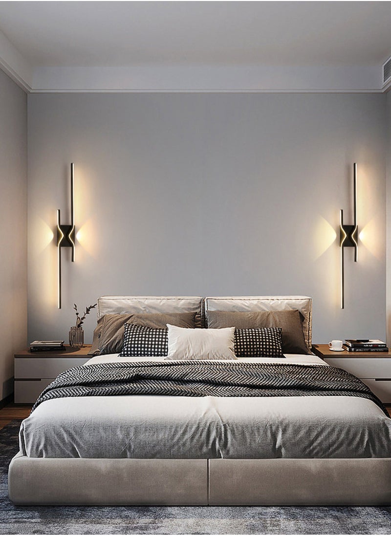 LOOPITYS （Warm light-60CM）Modern wall lights Home appliances Nordic style long lumen home decoration Bedroom dining room TV wall lighting fixtures，wall lamp  - Image 4