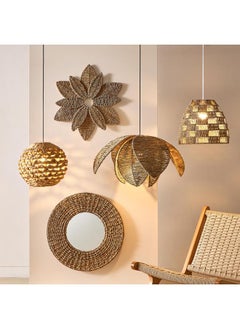 Home Box Belmonte Flower Seagrass Lampshade - 67x35 cm  - Image 4