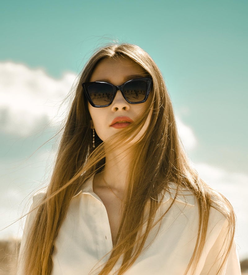 FEISEDY Trendy Polarized Women Sunglasses, Retro Womens Square Cat Eye Sun Glasses B4134 - Image 3