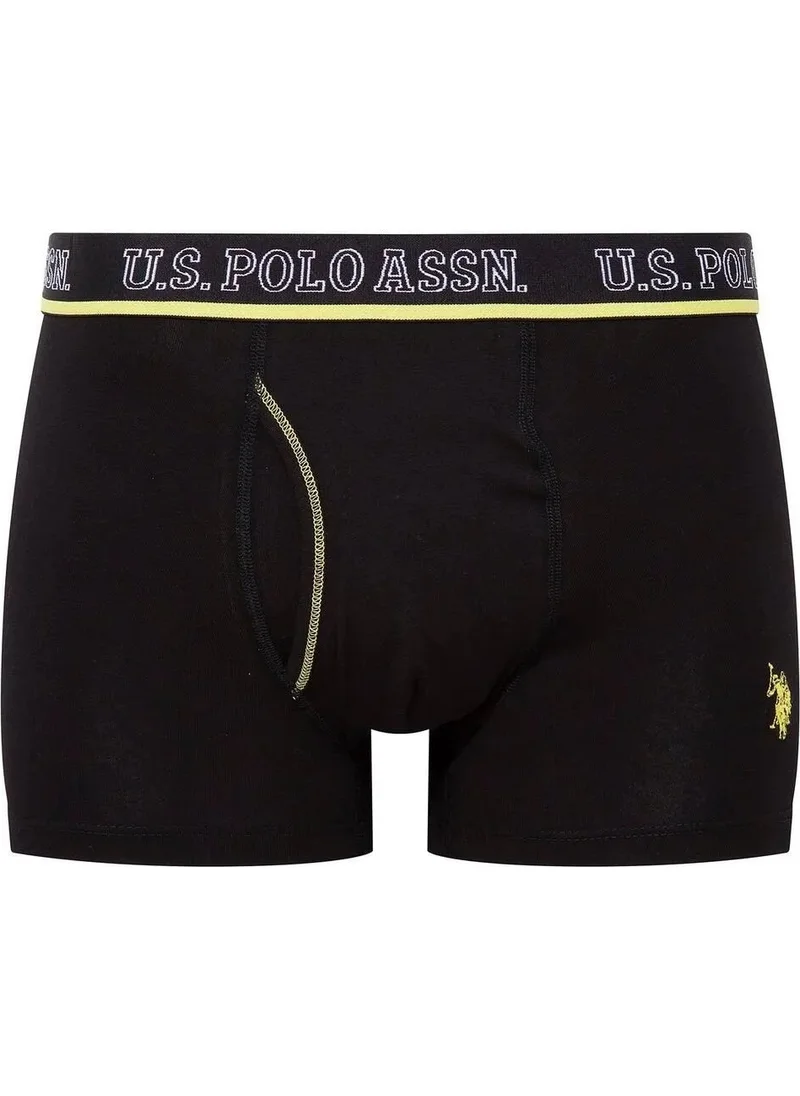 U.S. Polo Assn. 80508 Men's Cotton 3-Pack Boxer-Sax&anthracite&black