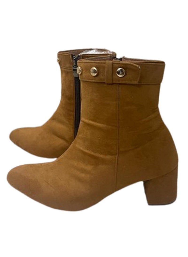Generic - Suede Ankle Boot Brown (Size 41 EU ) - Image 1