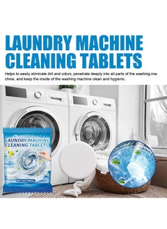 Jakehoe 20 PIECES Laundry Machine Cleaning Tablets, Washing Machine Cleaner Effervescent Tablets Washing Machine Cleaner Descaling Agent, Suitable For Washing Machine Cleaning, Sterilization, Dirt Removal  - Image 5
