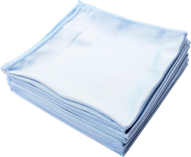 MUZOCT 8Pcs Microfiber Towel Cleaning Cloth Mop for Glass Windows Mirrors Home Kitchen Car (16“”x16“) Popular practical build - Image 1