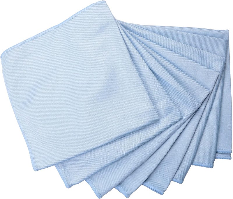 MUZOCT 8Pcs Microfiber Towel Cleaning Cloth Mop for Glass Windows Mirrors Home Kitchen Car (16“”x16“) Popular practical build - Image 2