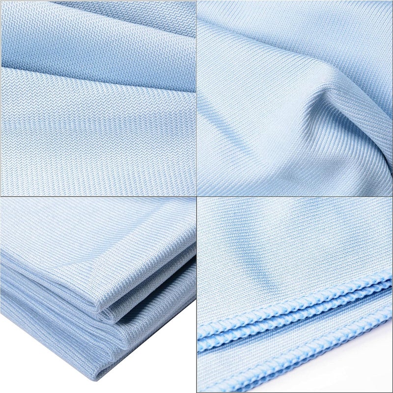 MUZOCT 8Pcs Microfiber Towel Cleaning Cloth Mop for Glass Windows Mirrors Home Kitchen Car (16“”x16“) Popular practical build - Image 3