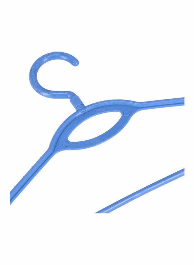 Royalford 6 Pieces Clothes Hanger Set Blue 38.3X5.3X20Cm Anti Skid Design Premium Quality Plastic Blue - Image 4