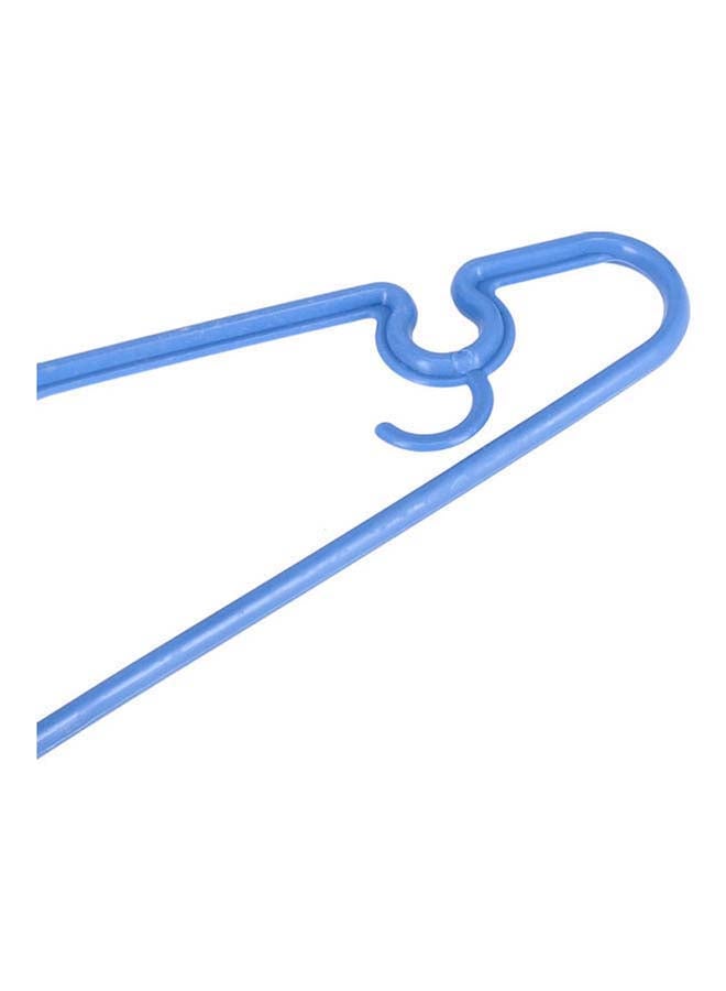Royalford 6 Pieces Clothes Hanger Set Blue 38.3X5.3X20Cm Anti Skid Design Premium Quality Plastic Blue - Image 2