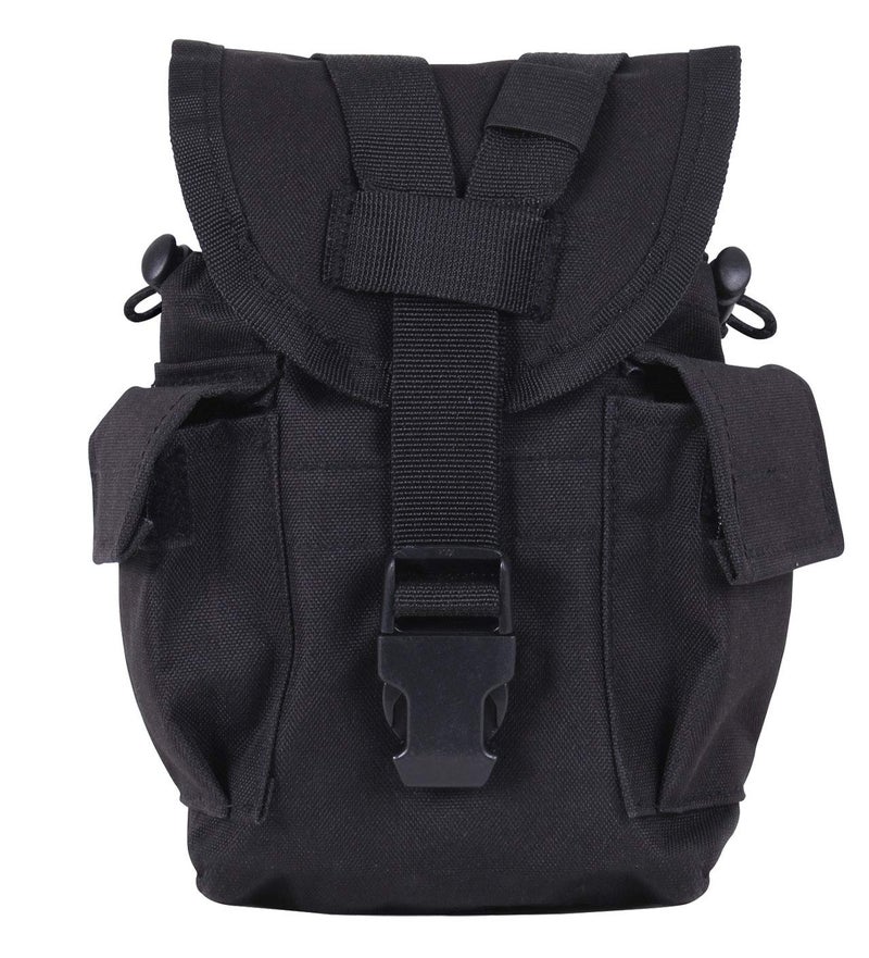 Rothco MOLLE II Canteen & Utility Pouch, Black - Image 5