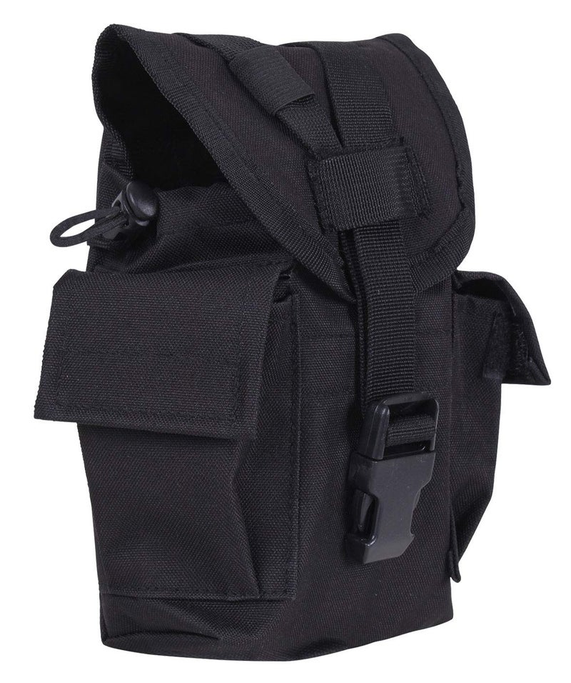 Rothco MOLLE II Canteen & Utility Pouch, Black - Image 2