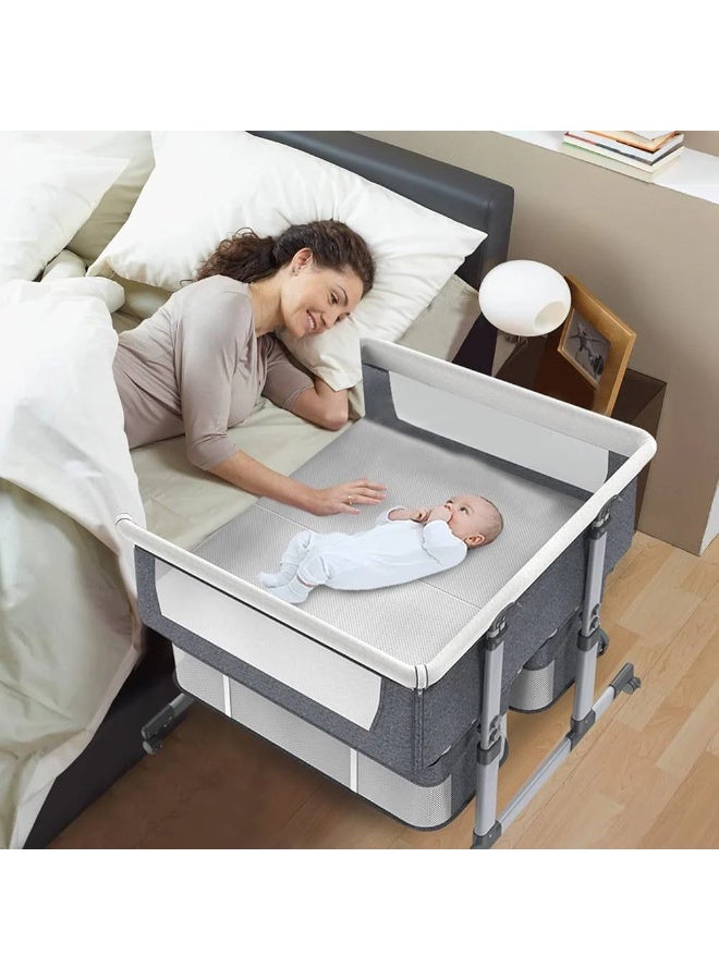 كيديليو سرير بيبي جنب السرير - مناسب لبيبي واحد أو توأم - Image 3