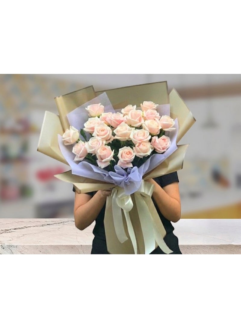 Soft Peach Rose Elegance