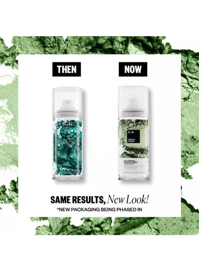 IGK DIRECT FLIGHT MultiTasking Matcha Dry Shampoo Travel Light Cleanse Style Preserving Vegan Cruelty Free 2 Oz - Image 3
