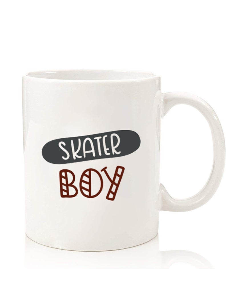 Theodor Premium Quality Two Sided Printed Coffee Mug Tea Cup For Home Office, Kids Men Women Skater boy - Image 1