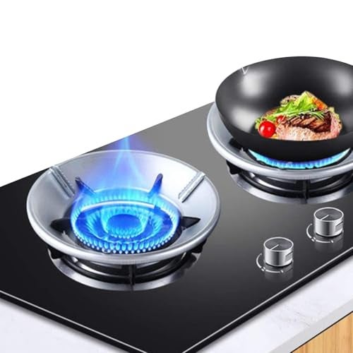 PANCA Gas Saver Stand Set - 2-Piece, Windproof & Fireproof Gas Stove Support Stand with 4 Legs - Image 1