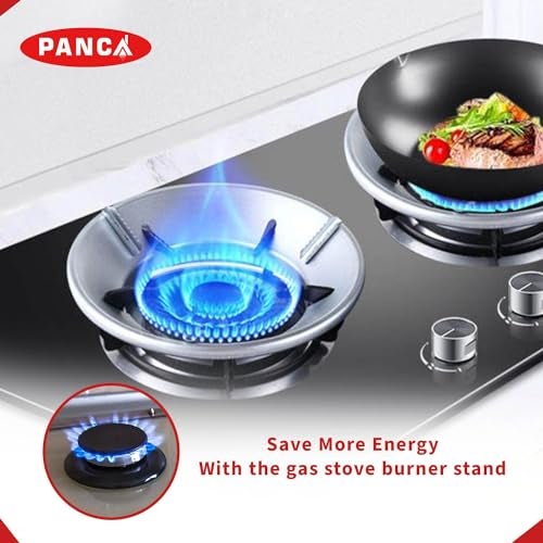 PANCA Gas Saver Stand Set - 2-Piece, Windproof & Fireproof Gas Stove Support Stand with 4 Legs - Image 4