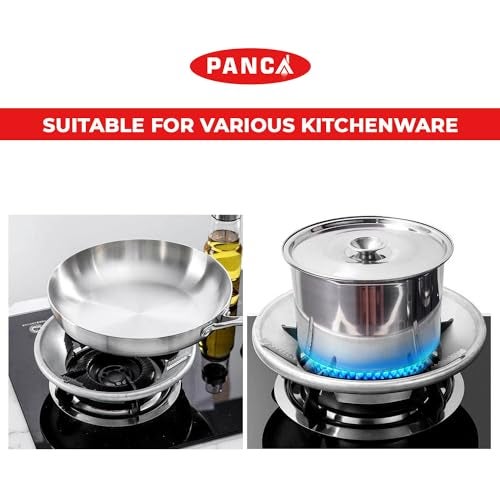 PANCA Gas Saver Stand Set - 2-Piece, Windproof & Fireproof Gas Stove Support Stand with 4 Legs - Image 5