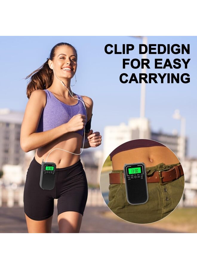 Portable Radio AM FM, Transistor Radio with LED Flashlight, 2AA Battery Operated Radio for Long Range Reception, Emergency Pocket Radio for Indoor Outdoor Walk Jogging Gym Campin(White) - Image 5