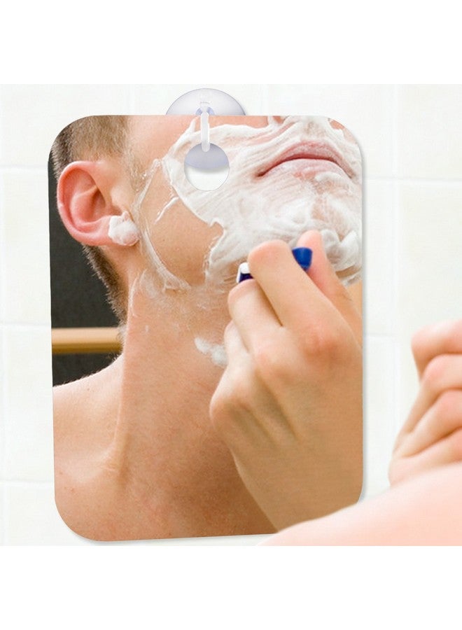 QSHAVE Fogless Shower Mirror Large Size With Suction Hook And Adhesive Hook Perfect For Shaving - Image 2