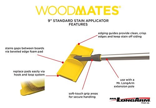 Mr. Long Arm Mr. LongArm 0330 Woodmates 9-Inch Standard Stain Applicator - Image 3