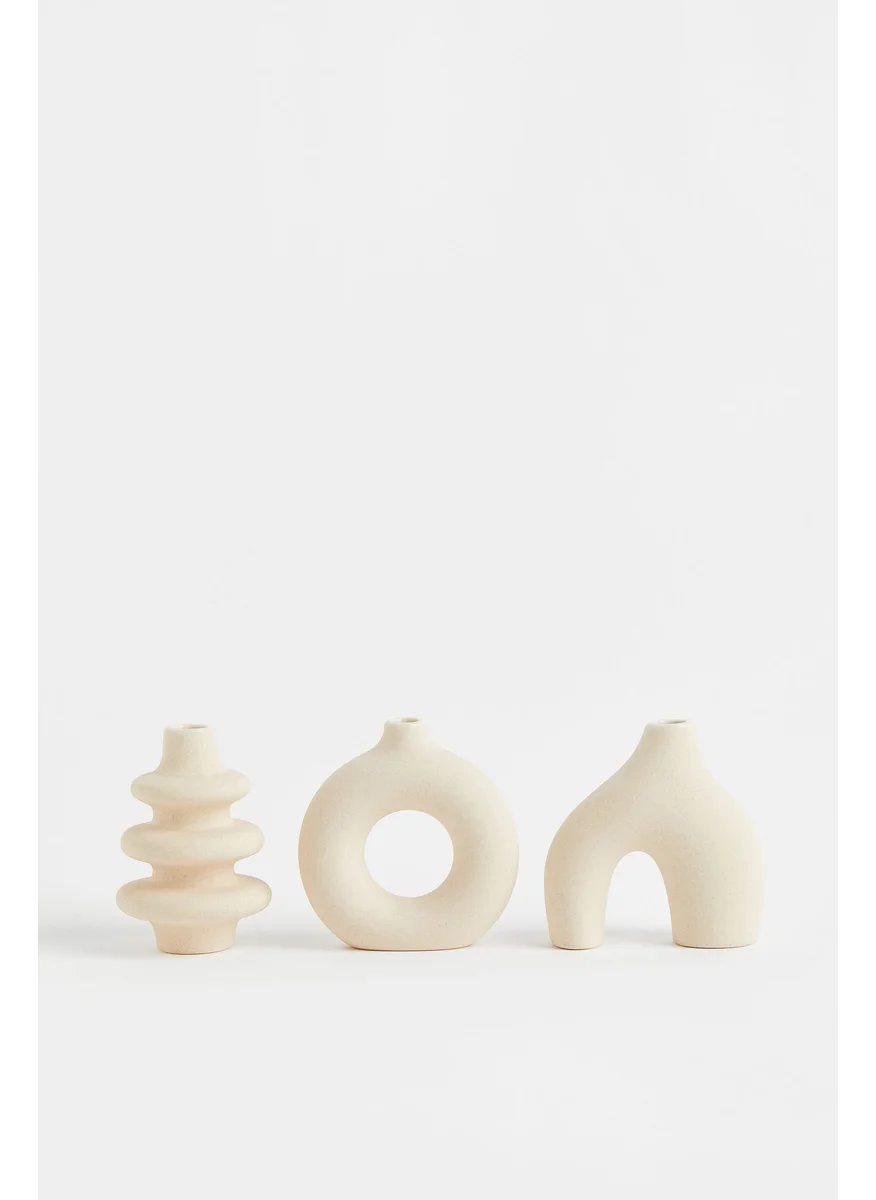 H&M 3-Pack Mini Stoneware Vases