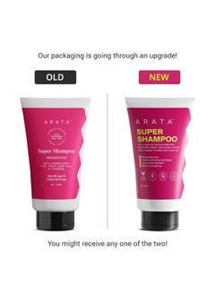 ARATA Arata 6-in-1 Super Shampoo | Prevents Hair loss | Restores pH Balance | Boosts Hair Thickness | Reduces Breakage | Fights Microbial Infections | Adds Shine | Shampoo For Women & Men | 150 ml  - Image 2